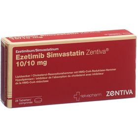 EZETIMIB SIMVASTATIN Zentiva Tabl 10/10 mg SDO