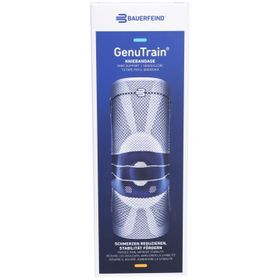 BAUERFEIND® GenuTrain Aktive Kniebandage, Patella und Bandage Größe 6 Beige