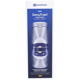 BAUERFEIND® GenuTrain Aktiv-, Patella- und Bandkniebandage Gr. 3 Comfort Titan