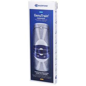BAUERFEIND® GenuTrain Aktive Kniebandage, Patella und Bandage Größe 5 Titan