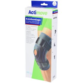 ACTIMOVE Sport Kniebandage L Pelotte Stabil Stäbe
