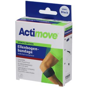 Actimove® SPORTS EDITION Verstellbare Ellenbogenbandage Schwarz
