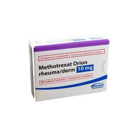 METHOTREXAT Orion rheuma/derm 10 mg SDO