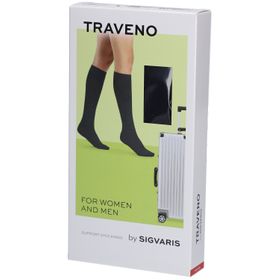 SIGVARIS TRAVENO Reisesocken A-D Größe 3 40-41 Marine