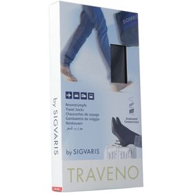 SIGVARIS TRAVENO Reisesocken A-D Größe 3 40-41 Schwarz
