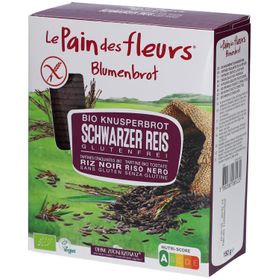 Blumenbrot – Knusprige Schwarzer Reis Schnitte