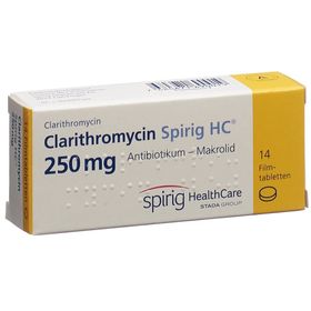 CLARITHROMYCIN Spirig HC Filmtabl 250 mg SDO