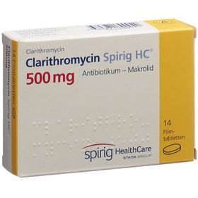 CLARITHROMYCIN Spirig HC Filmtabl 500 mg SDO