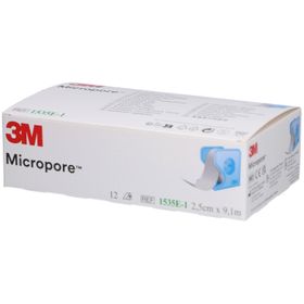 3M Micropore Heftpflaster Klebeband auf Rolle 25 mm x 9,14 m