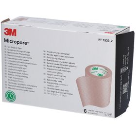 3M Micropore Pflasterrolle mit Spender 5 cm x 9,14 m