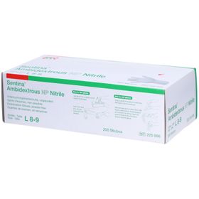 Sentina Gants d'examen ambidextres nitrile NP taille L 8-9