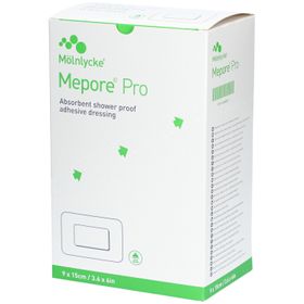 MÖLNLYCKE® Mepore® Pro - Pansement adhésif absorbant imperméable aux liquides 15 x 9 cm