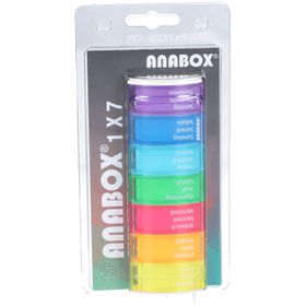 ANABOX Medidispenser 1x7 bunt D/F/I im Blister