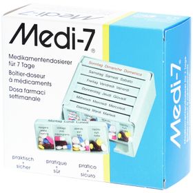 MEDI-7® Boîtier-doseur à médicaments semainier - turquoise