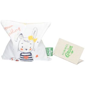 HIMMELGRÜN® Coussin aux pépins de raisin 15 x 15 cm Lapin