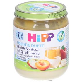 HIPP Petit pot Pêche Abricot à la Crème de Séré Après 7 mois
