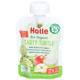 HOLLE Tasty Turtle Gourde Pomme et poire avec yaourt