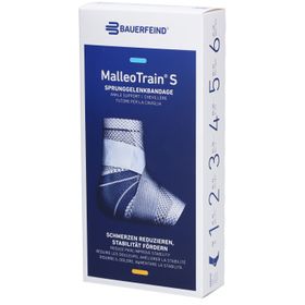 BAUERFEIND® Malleotrain® S Sprunggelenkbandage Größe 5 links Titan