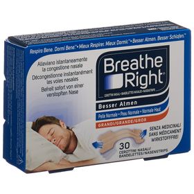 Breathe Right Meilleure respiration Patchs nasaux beige, Grand modèle
