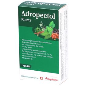 Adropectol Lutschtabletten mit Pflanzenextrakten & Vitaminen