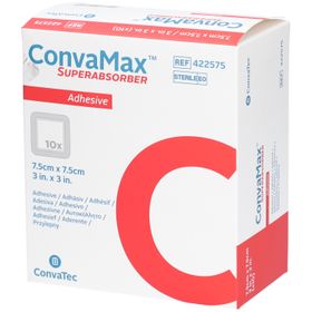 CONVATEC ConvaMax Superabsorbant Adhésif 7,5 cm x 7,5 cm