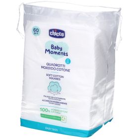 Chicco Baby Moments Coton Carrés Doux 100 % Pur Coton