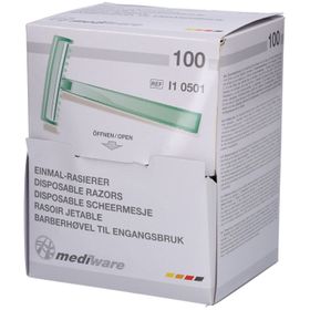 Mediware Einmalrasierer mit dreifach geschliffener Klinge