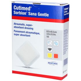 CUTIMED Sorbion Sana Gentle 8.5x8.5cm 10 Stk