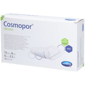 HARTMANN Cosmopor® Silikon steriles Pflaster 15 x 8 cm