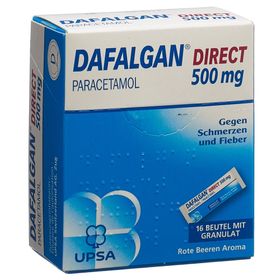 DAFALGAN Direct Gran 500 mg Rote Beeren 16 Stk