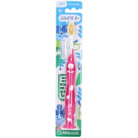 GUM Junior Zahnbürste 6+ - Ergonomischer Griff und weiche Borsten