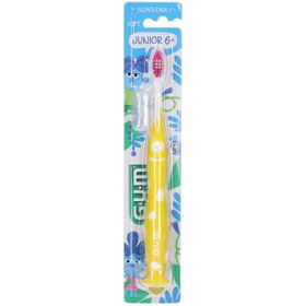 GUM Junior Zahnbürste 6+ - Ergonomischer Griff und weiche Borsten