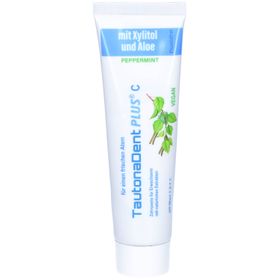 TautonaDent PLUS C Zahnpasta 100ml Minze Fluorfrei mit Xylitol und Aloe