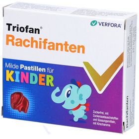VERFORA® Triofan Rachifanten - Pastilles gélifiées pour la gorge pour enfants, sans sucre