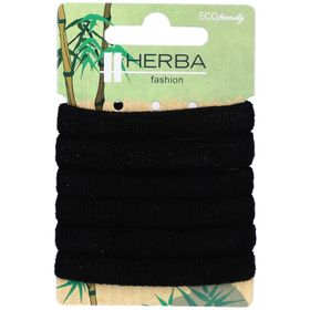 HERBA Ecofriendly Haarbinder Ø5cm schwarz 6 Stk