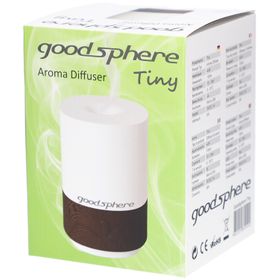 Goodsphere® Aromavernebler Tiny 15 m² Ultraschall-Diffuser Weiß/Dunkelbraun