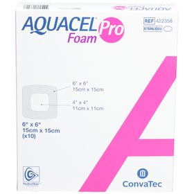 AQUACEL Foam Pro 15x15cm 10 Stk