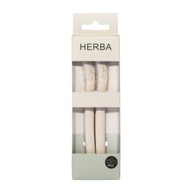HERBA Wiederverwendbare Strohhalme aus beigem Weizenstroh
