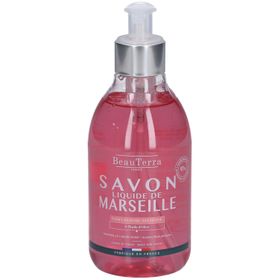 BeauTerra Savon Liquide de Marseille - Rose à l'Ancienne