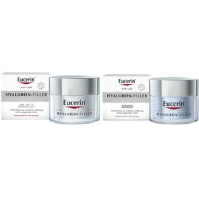 Eucerin® Hyaluron-Filler Tagespflege + Eucerin® Hyaluron-Filler Nachtpflege
