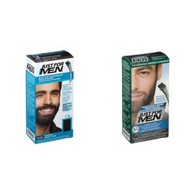 JUST FOR MEN Pflege-Brush-In-Color-Gel schwarz + schwarzbraun