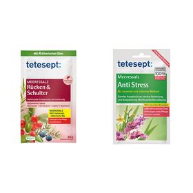 tetesept® Meeressalz Anti Stress + Meeressalz Rücken & Schulter