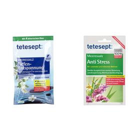 tetesept® Meeressalz Anti Stress + Meeressalz Tiefen-Entspannung