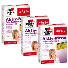 Doppelherz® aktiv-Meno Aktiv Isoflavones de soja + Calcium + D3 Comprimés