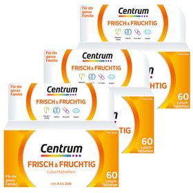 Centrum® Frais & Fruité, vitamine C, vitamine D, zinc, oligo-éléments, 60 pcs.