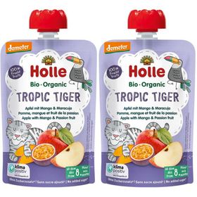 HOLLE Tropic Tiger - Trinkflasche Apfel, Mango und Passionsfrucht