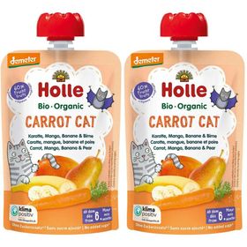 HOLLE Carrot Cat - Gourde carotte, mangue, banane et poire