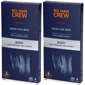 NO HAIR CREW For men Streifen zur Haarentfernung mit Wachs