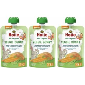 Holle Veggie Bunny carotte-patate douce-pois