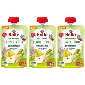 HOLLE Fennel Frog - Trinkflasche Birne, Apfel und Fenchel